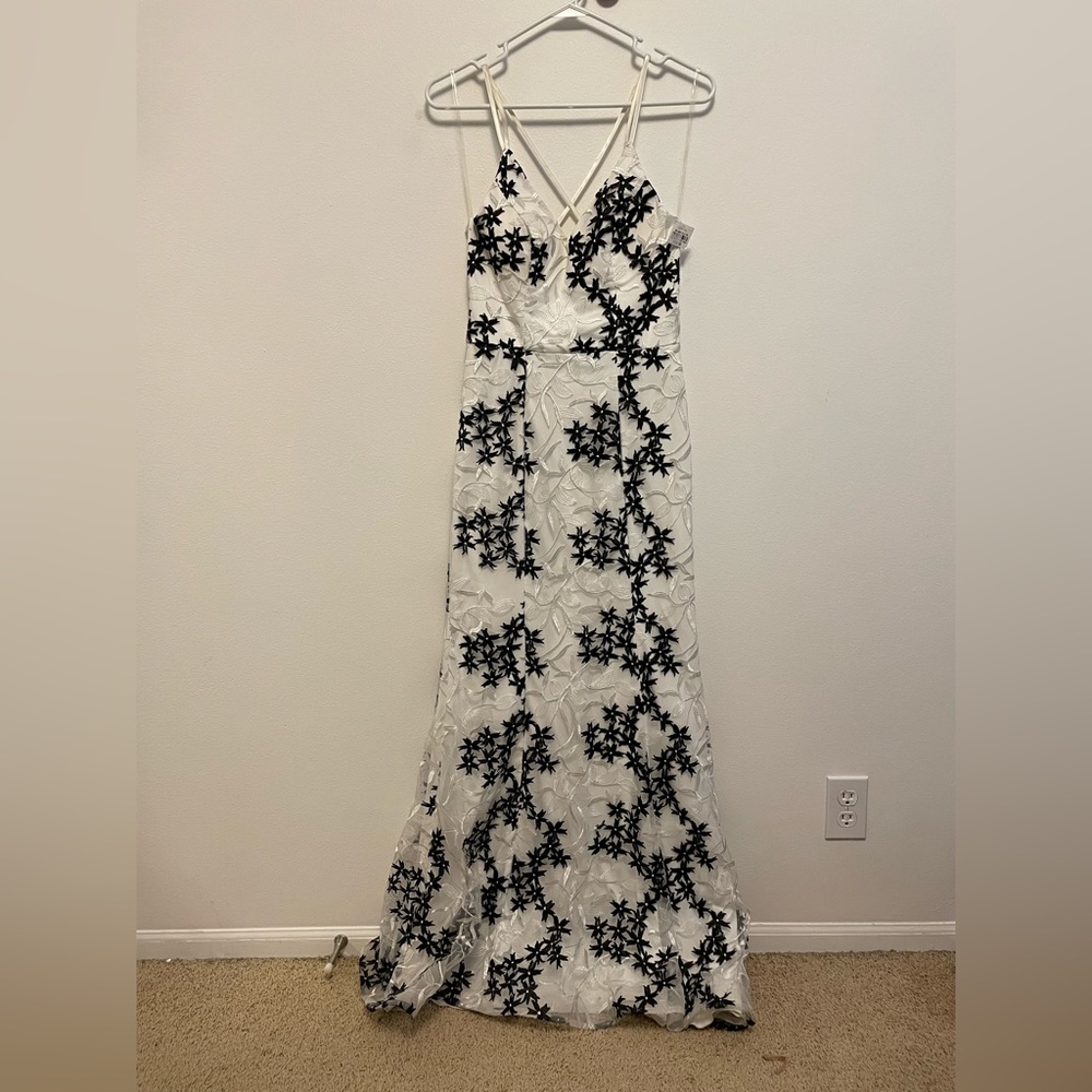 My Michelle Mermaid Black/White Prom Dress